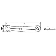 STAHLWILLE Racsnis egygyűrűs kulcs 1 db 17 mm 240 17-21/32 41101717 (41101717)