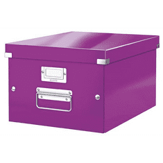 LEITZ "Click&Store" irattároló doboz A4 lakkfényű lila (E60440062) (60440062)