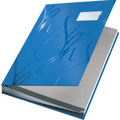 LEITZ "Design" aláírókönyv A4 kék (E57450035) (57450035)