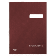 Donau 8690001-05 aláírókönyv A4 vörös (D869V) (8690001-05)