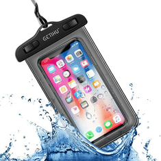 X TECH Vízálló telefontok, vízhatlan telefontok Fekete