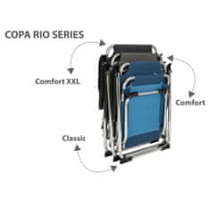 Bo-Camp Copa Rio Classic szürke összecsukható kempingszék 428608