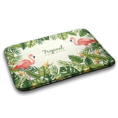 tulup.hu Fürdőszoba szőnyeg Flamingó madarak 75x45 cm Fehér