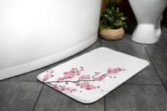 tulup.hu Fürdőszoba szőnyeg Japán cseresznye virágok 75x45 cm Fehér