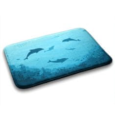tulup.hu Zuhany kilépő szőnyeg Delfinek 75x45 cm Fehér