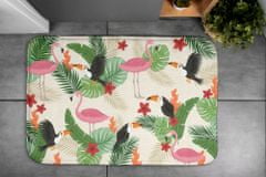 tulup.hu Fürdőszoba szőnyeg Flamingó madarak 75x45 cm Fehér