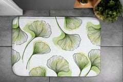 tulup.hu Nedvszívó fürdőszoba szőnyeg Ginkgo levelek 75x45 cm Fehér