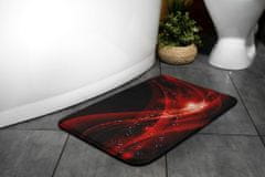 tulup.hu Fürdőszobai szőnyeg Vörös absztrakció 90x60 cm Fehér és szürke