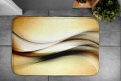tulup.hu Nedvszívó fürdőszoba szőnyeg Arany absztrakció 75x45 cm Fehér