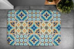 tulup.hu Nedvszívó fürdőszoba szőnyeg Geometriai minták 75x45 cm Fehér