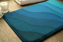 tulup.hu Fürdőszoba szőnyeg Kék színátmenet 75x45 cm Fehér