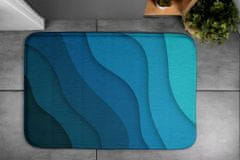 tulup.hu Fürdőszoba szőnyeg Kék színátmenet 75x45 cm Fehér