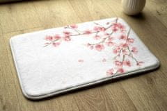 tulup.hu Fürdőszobai szőnyeg Japán virágok 75x45 cm Fehér
