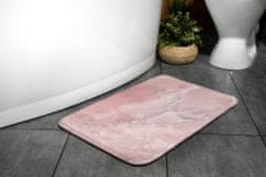 tulup.hu Zuhany kilépő szőnyeg Rózsaszín absztrakció 75x45 cm Fehér