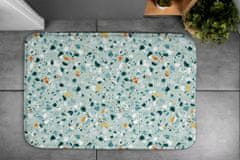 tulup.hu Nedvszívó fürdőszoba szőnyeg Síkok absztrakciója 90x60 cm Fehér és szürke