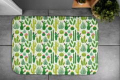 tulup.hu Fürdőszobai szőnyeg Minta kaktuszok 75x45 cm Fehér