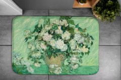 tulup.hu Fürdőszobai szőnyeg Van gogh rózsák 75x45 cm Fehér