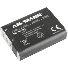 Ansmann NP-95 Fujifilm kamera akku 3,7V 1700 mAh, (1400-0022)