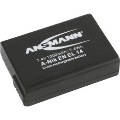 Ansmann EN-EL14 Nikon kamera akku 7,4V 1000 mAh, (1400-0042)