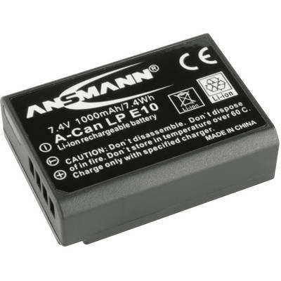 Ansmann LP-E10 Canon kamera akku 7,4V 1000 mAh, (1400-0018)