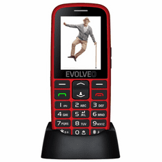 Evolveo EasyPhone EP-550-EGR mobiltelefon időseknek piros