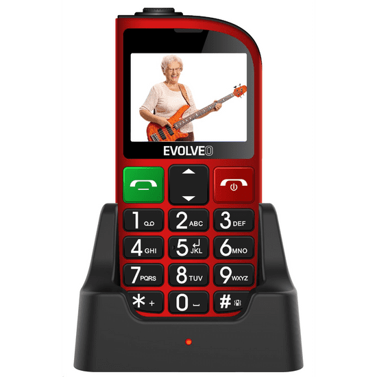 Evolveo EasyPhone FM Dual-Sim mobiltelefon piros (EP-800-FMR) (EP-800-FMR)