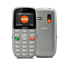 Gigaset GL390 Dual-Sim mobiltelefon szürke (GL390 sz&#252;rke)