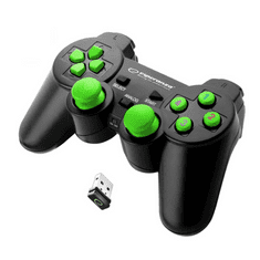 Esperanza EGG108G Gladiator vezeték nélküli gamepad fekete-zöld (EGG108G)