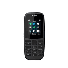 Nokia 105 (2019) kártyafüggetlen mobiltelefon fekete + Domino Quick alapcsomag