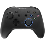 Canyon CANYON GP-W3 2.4G Wireless Controller with built-in 600mah battery, 1M Type-C charging cable ,6 axis motion sensor support nintendo switch ,android,PC X-input/D-input,ps3,normal size dongle,black