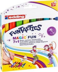 Edding Gyermek filctollak Funtastics Magic Fun 13, 8 színű készlet kisebb gyerekeknek