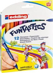 Edding Children's Funtastics 15 filctoll, 12 színű készlet nagyobb gyerekeknek