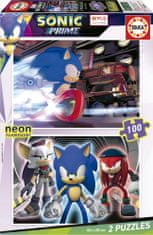 EDUCA Sonic Prime puzzle 2x100 darab