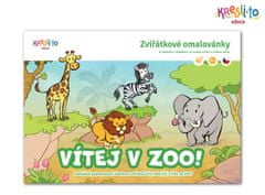 Állati kifestőkönyv: Üdvözöljük az állatkertben