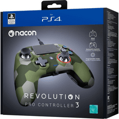Nacon Revolution Pro vezetékes kontroller 3.0 PS4 terepmintás (PS4OFPADRPC3GREEN) (PS4OFPADRPC3GREEN)