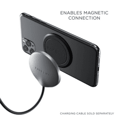 Satechi Magnetic Sticker iPhone 11/12 vezeték nélküli töltő rögzítő fekete (ST-ELMSK) (ST-ELMSK)