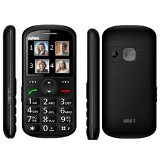 myPhone HALO 2 mobiltelefon időseknek fekete (halo2_bk)