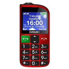 Evolveo EasyPhone FM Dual-Sim mobiltelefon piros (EP-800-FMR) (EP-800-FMR)