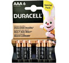 Duracell 6x Alkáli Elemek AAA Basic LR03 MN2400 1.5V