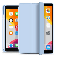 TokShop Apple iPad 10.2 (2019 / 2020 / 2021), mappa tok, Apple Pencil tartóval, Smart Case, világoskék (136733)
