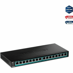 TRENDNET 16 portos POE Gigabit Ethernet Switch (TPE-TG161H) (TPE-TG161H)