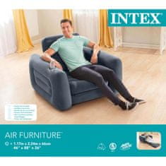 Intex sötétszürke kihúzható fotel 117 x 224 x 66 cm 3202940