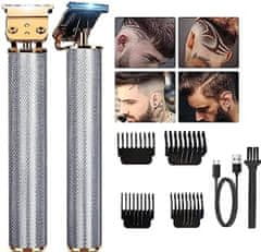 Verkgroup T9 vezeték nélküli borotva, haj- és szakállvágó - LCD vágó 1500mAh ezüst