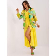 ITALY MODA Női kabát PHEIK zöld-sárga DHJ-MA-15621B.67_399566 XL