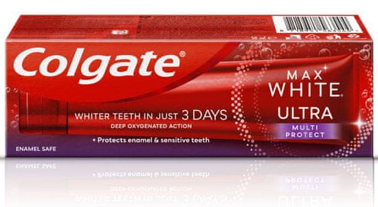 Colgate Max White Ultra Multiprotect fehérítő fogkrém, 50 ml