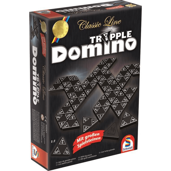 Schmidt Tripple Domino Classic line, Tripple-Domino Triominos társasjáték (49218 / 49287) (12426-184)