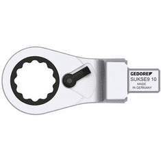 GEDORE SUKSE9 10 - - Beszúrható gyűrűs racsnis kulcs, kapcsolható SE 9x12, 10 mm 2827735 (2827735)