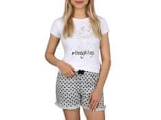 sarcia.eu Snoopy Lányok rövid ujjú pizsama, fehér és szürke pizsama 9 év 134 cm