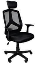 Irodai ergonomikus szék, fekete Malatec 8981