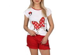 sarcia.eu Minnie Disney Krémes és piros rövid ujjú pizsama, nyári pizsama 10 év 140 cm